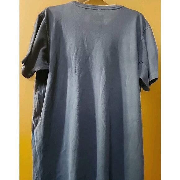 David Bowie Collection By Terry O'Neil T Shirt Men S/M Blue Photo New A130 NWOT - Picture 3 of 5